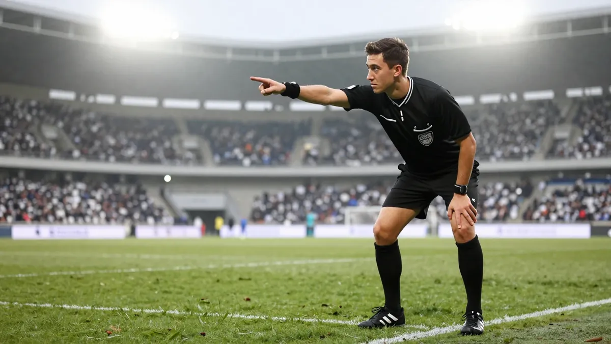 A technical failure of the SAOT system forced VAR officials to manually draw offside lines, delaying the disallowed goal...